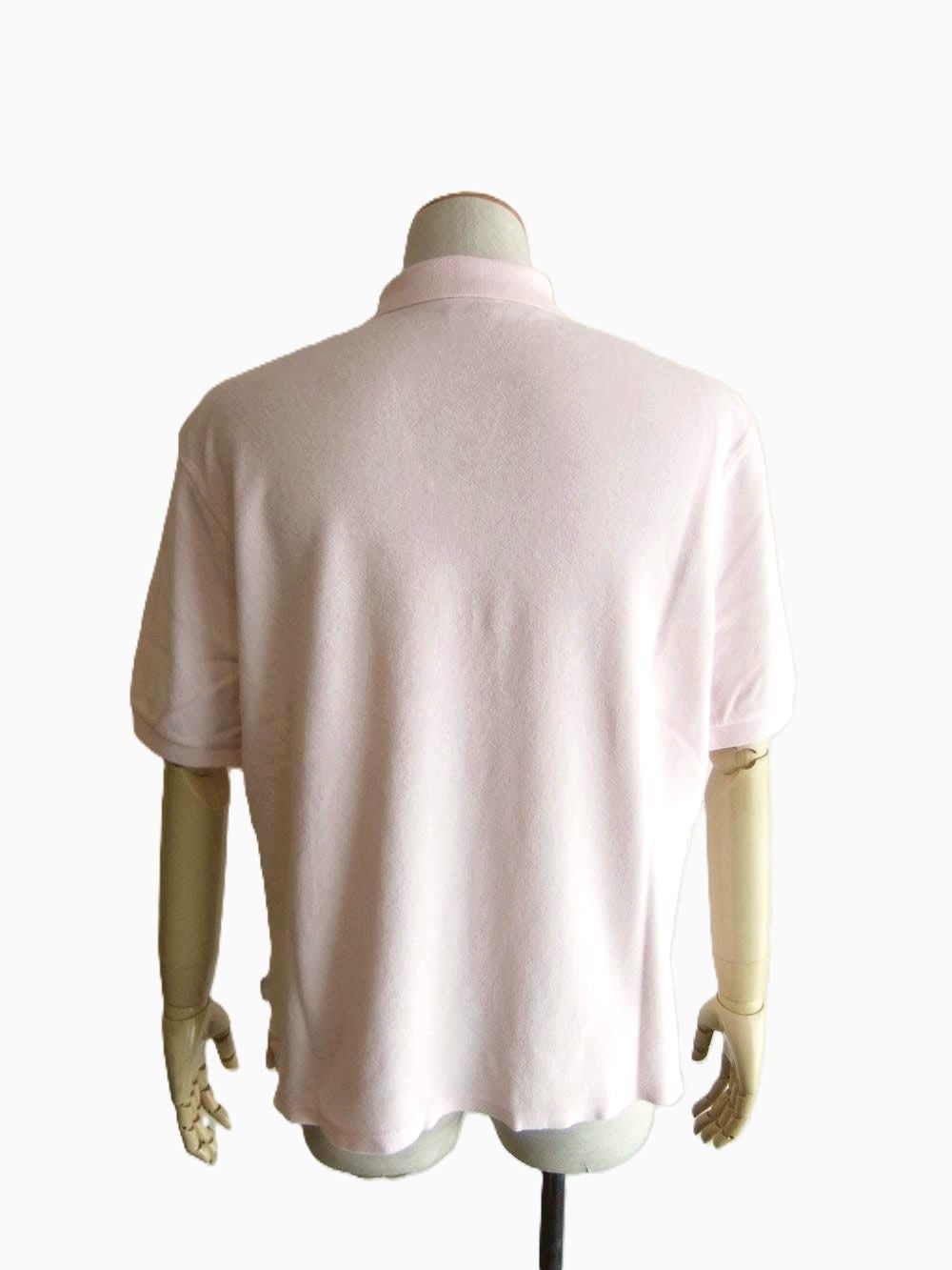 TERRY JOHNNY    パイル S/S スキッパー ポロ  (ライトピンク)