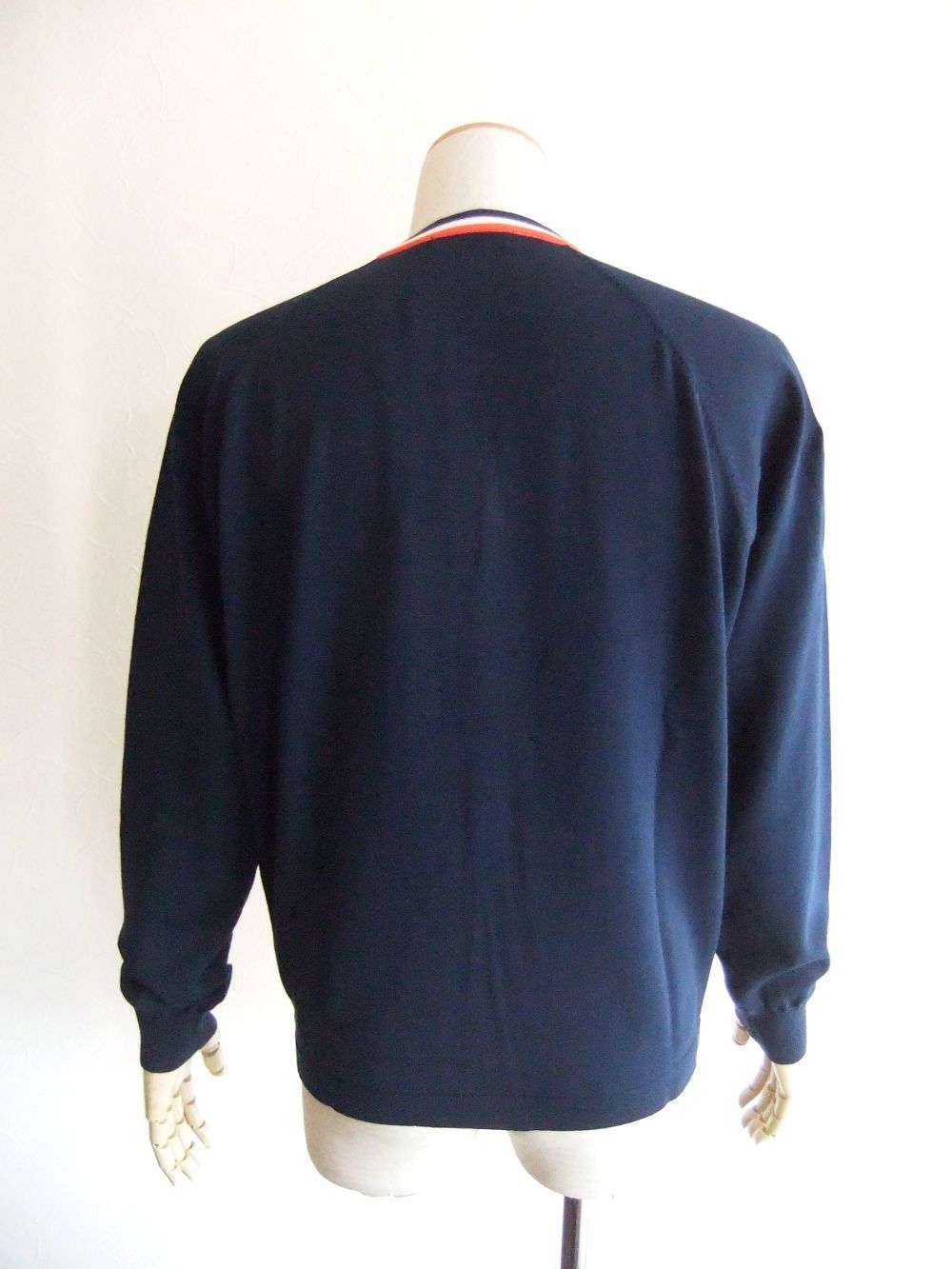 SAINT-GERMAIN CARDIGAN    (ネイビー)  ロゴ入り コットン カーディガン    RSM-24092