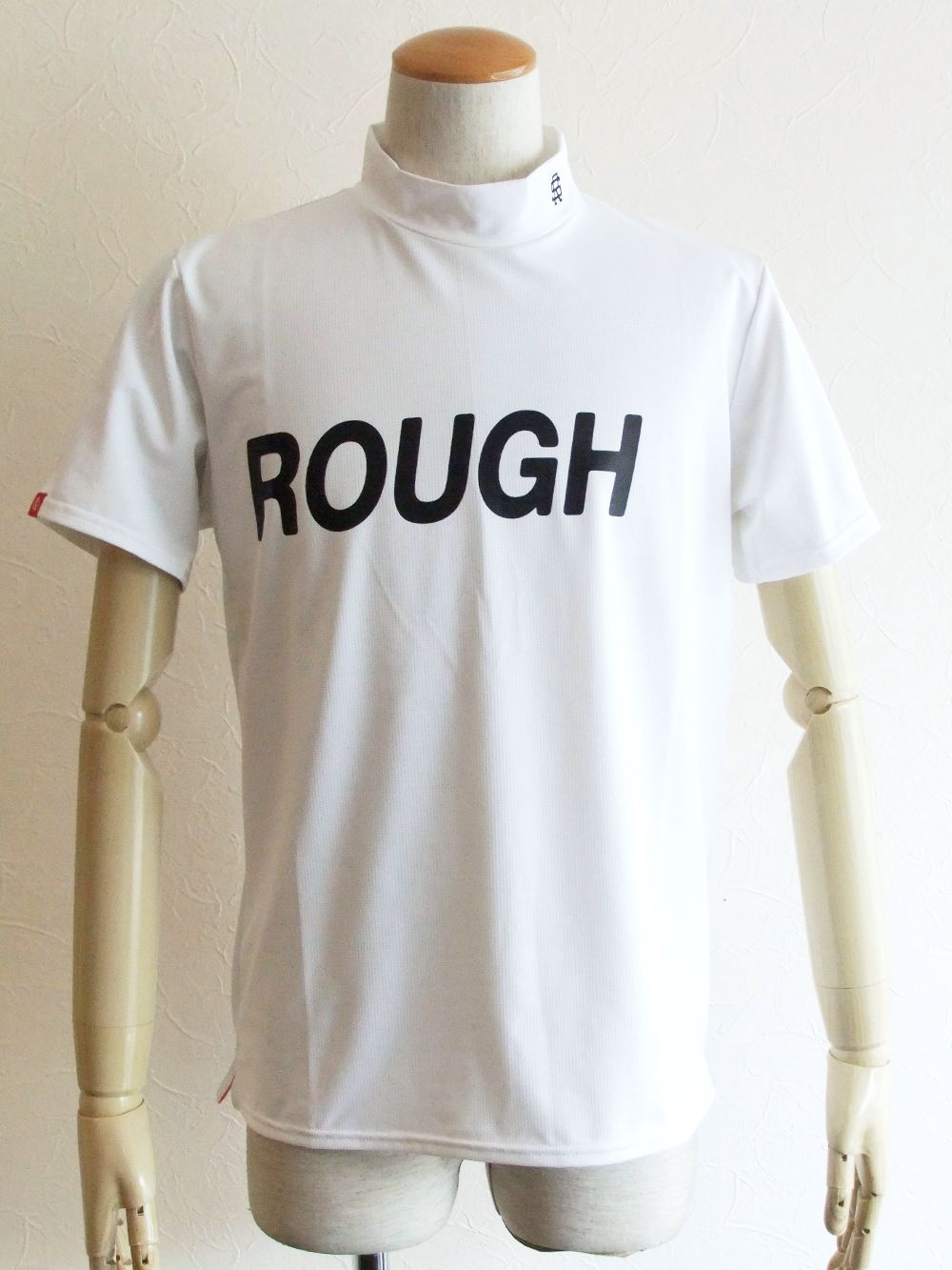 BIG LOGO MOCK  ( ホワイト )  モックネック 半袖ポロシャツ RSM-21047