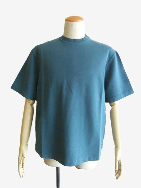 IF TEE  ミニ裏毛 クルーネック 半袖Tシャツ ( ダークブルー )