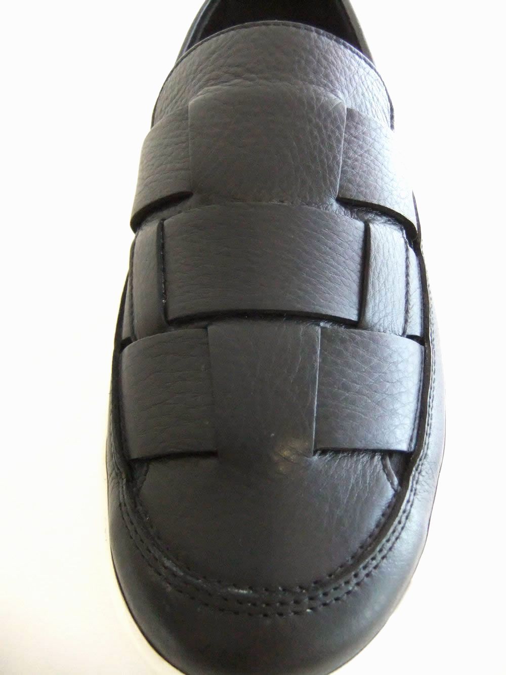 LAYTON SPIDY MOK   (ブラック)  レザー メッシュ スリッポン