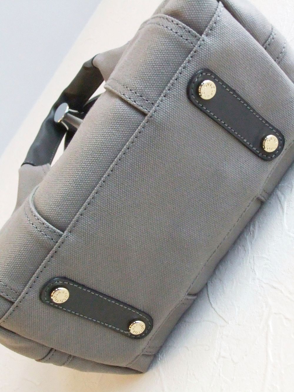 ロゴ入り キャンバス トートバッグ  (グレージュ)  BRUNO  V-1400C