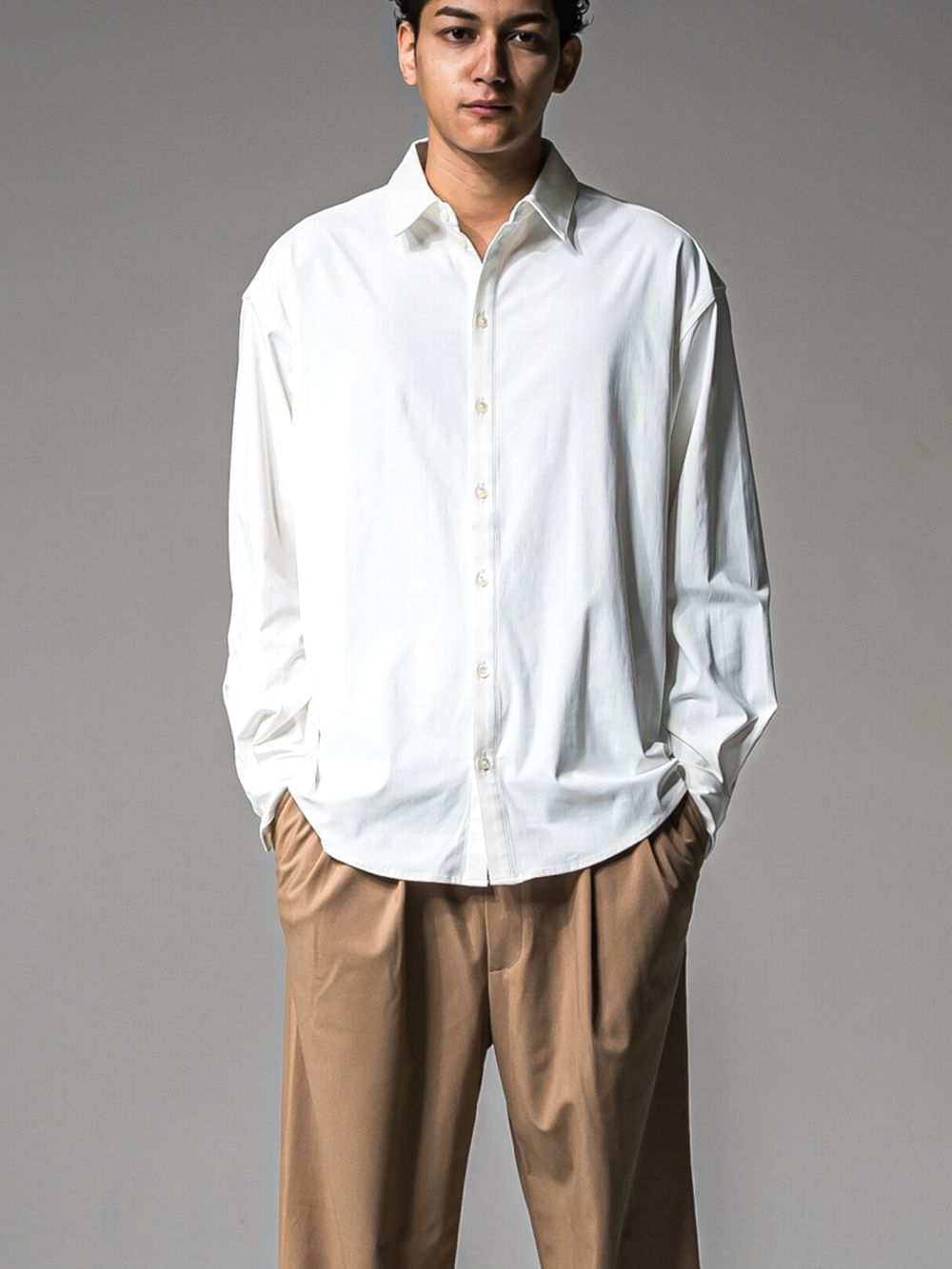 NYLON JACK SHIRTS （ホワイト）  ナイロン シャツ ジャケット