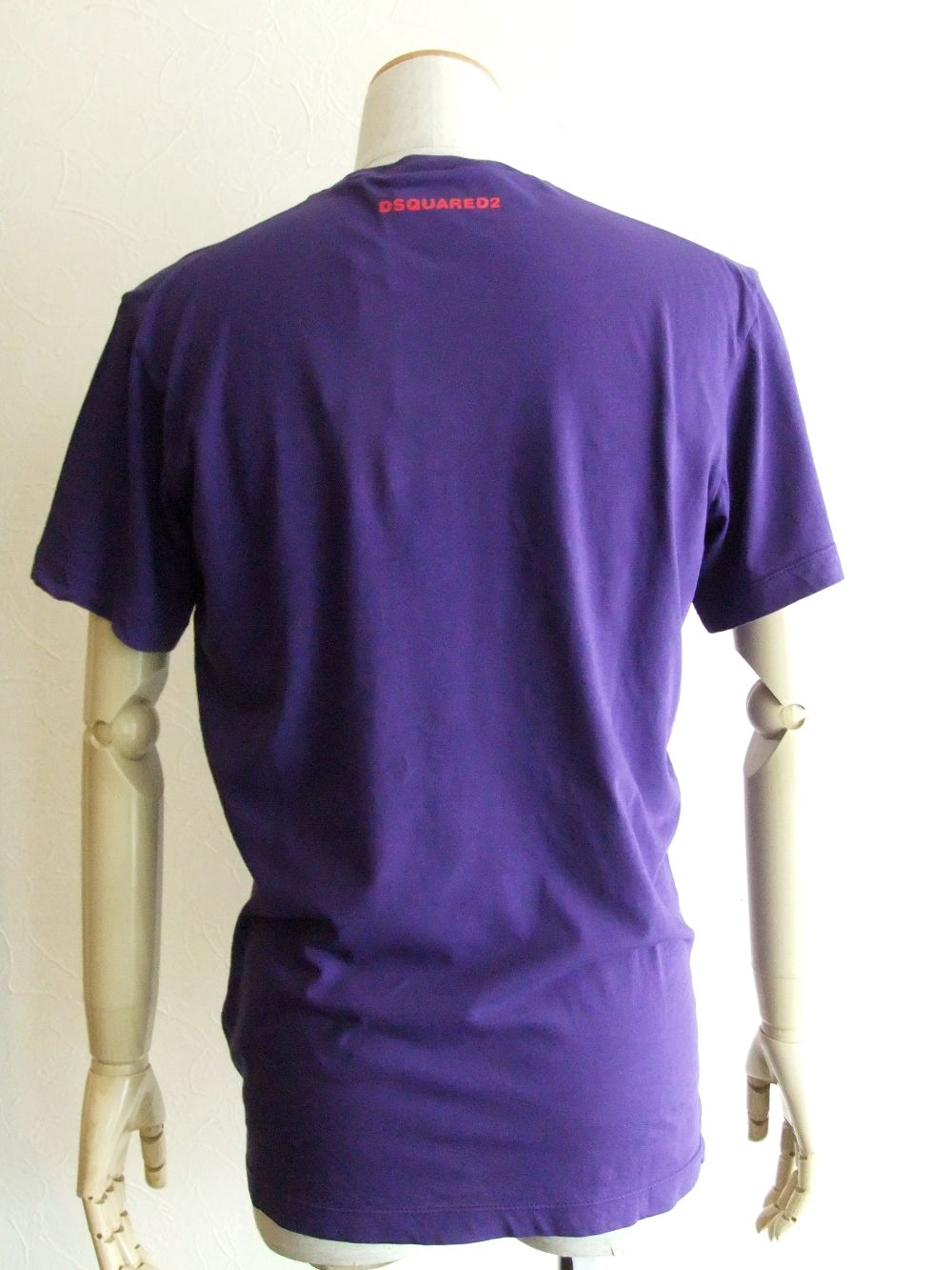 DSQ2 ロゴプリント T-SHIRT (パープル)  S74GD0838