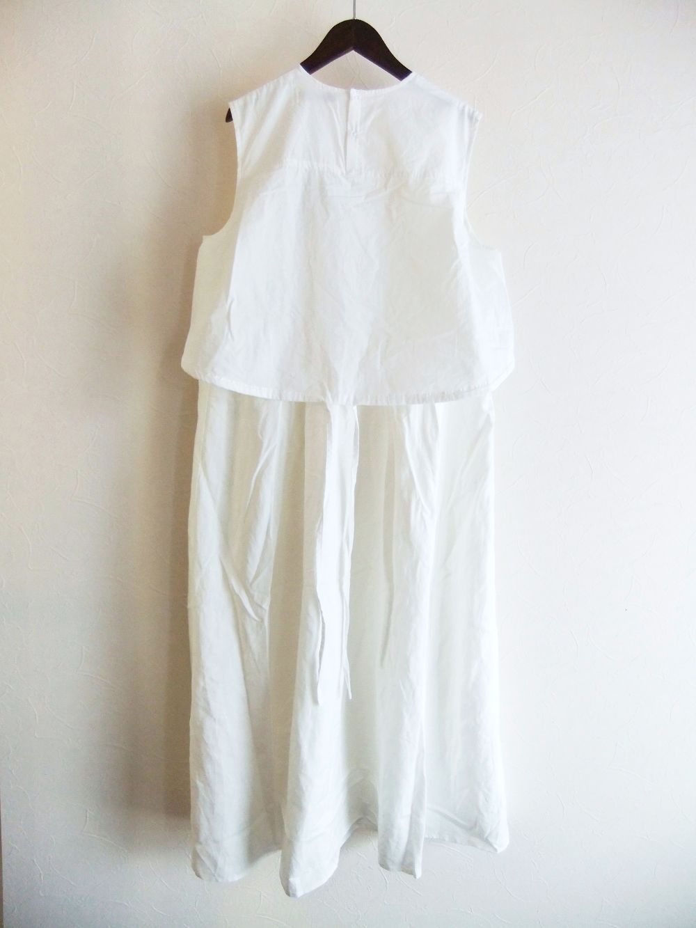 BLANC basque - コットンリネン×Ry/麻キャンブリック 異素材切替