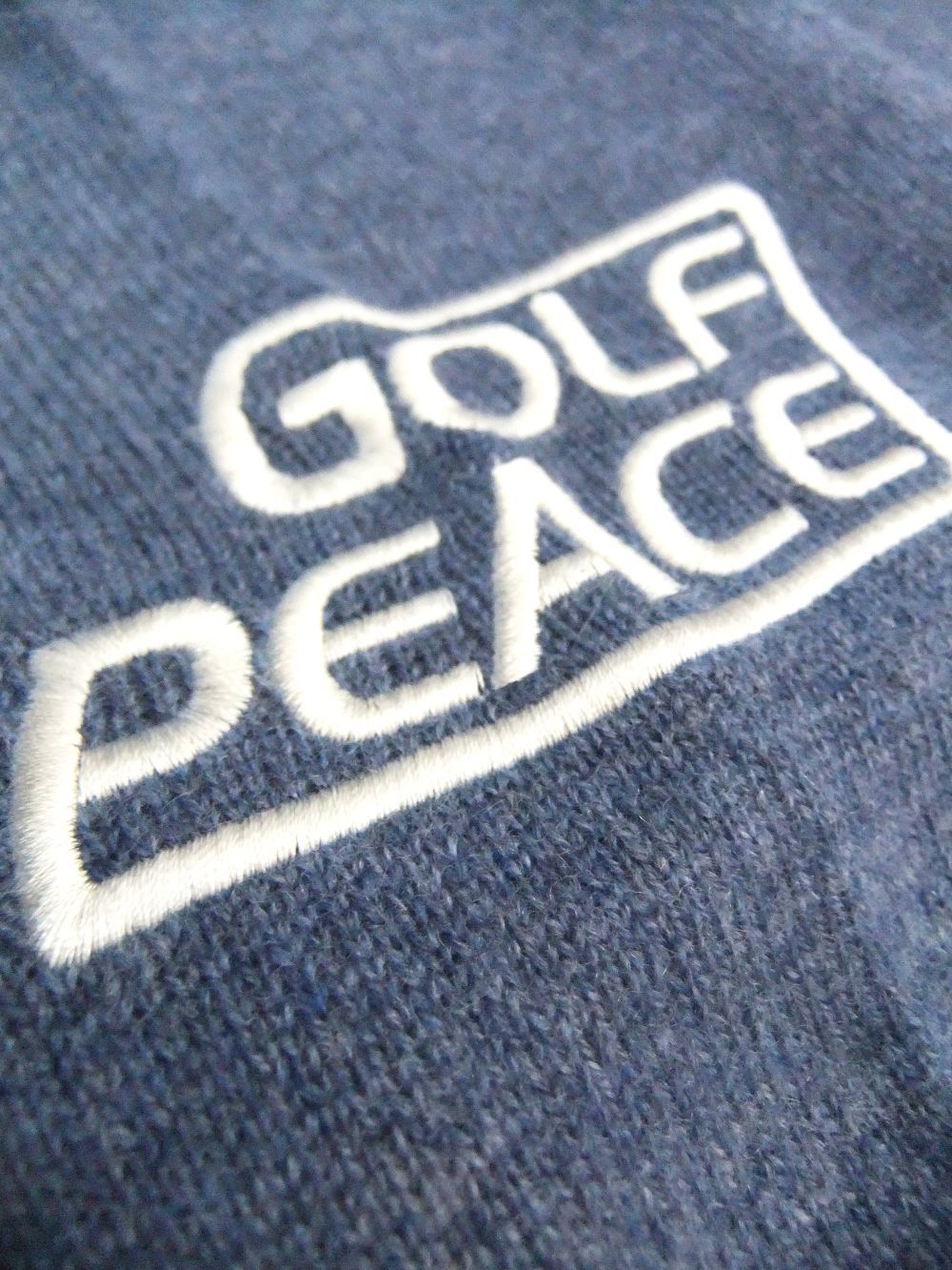 COLLEGE CASHMERE   カシミア Vネックセーター ( ブルー )  RSM-21263