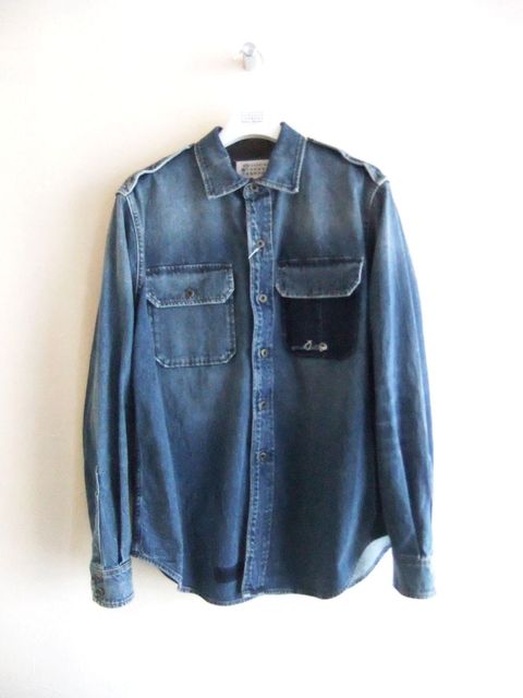 希少】メゾンマルジェラ 14AW ライン10 ブラックデニム 4ステッチ 48 
