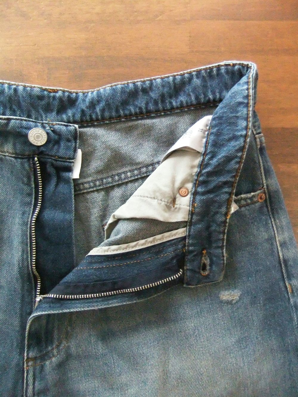 《MM➅》 Maison Margiela  ダメージ 5ポケット ワイド デニム