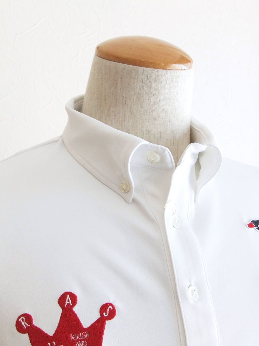 DADS' POLO  (ホワイト)   半袖ポロシャツ
