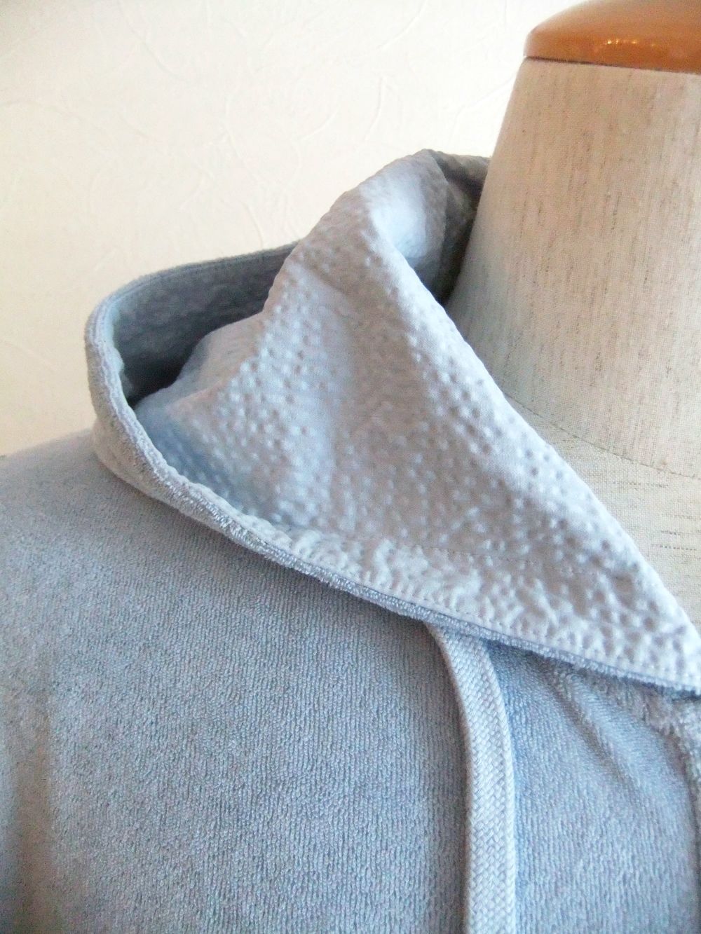 パイル ZIP UP パーカー  (ブルー)