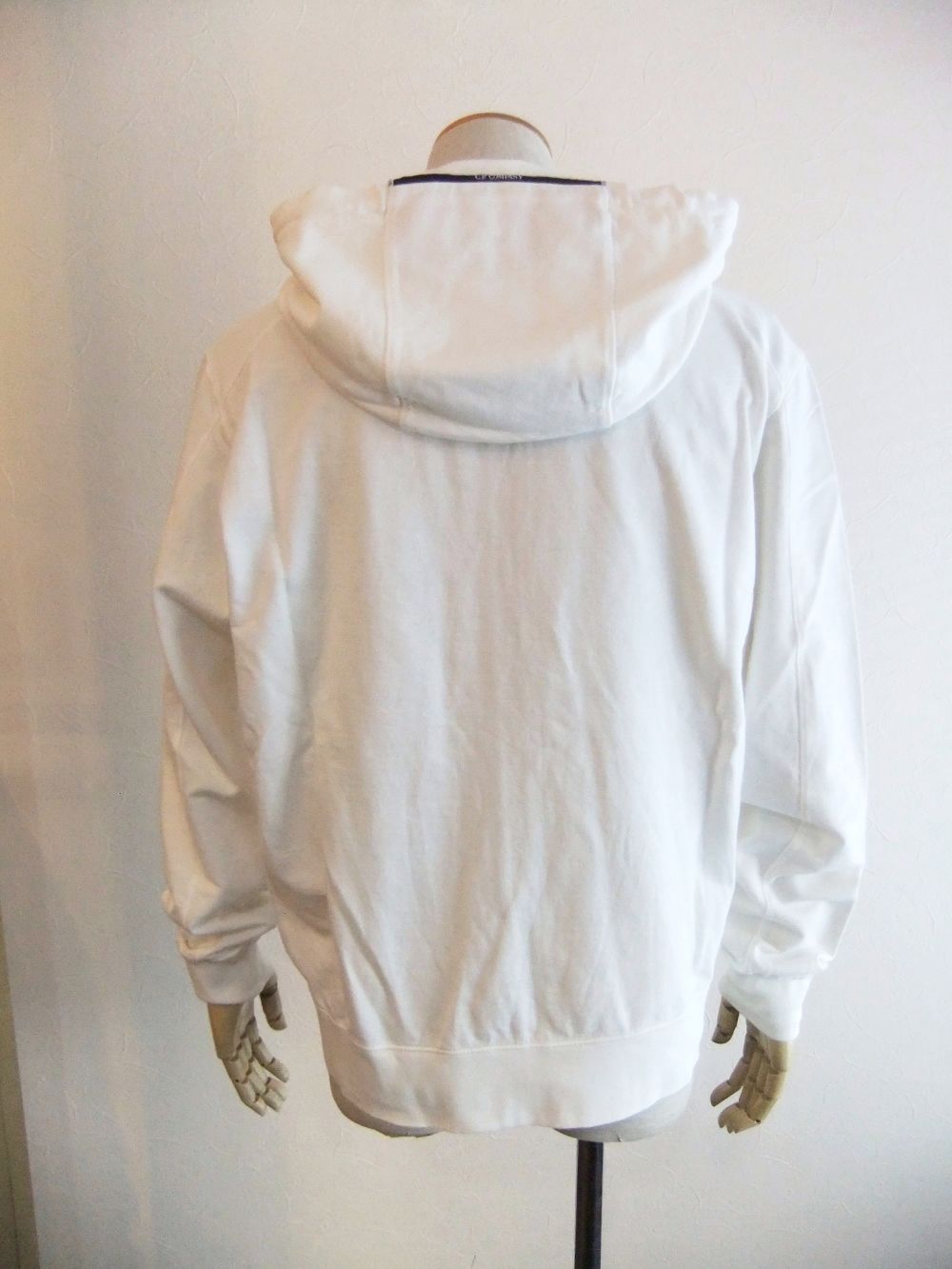 LIGHT FLEECE ZIPPED HOODIE   (ホワイト)   スウェットパーカー
