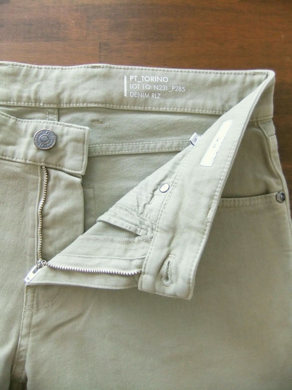 PT  TORINO  DENIM  (グレージュ) SWING ストレッチ スリム デニム
