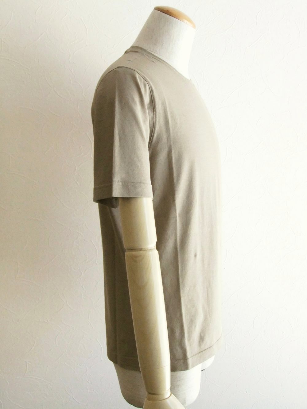 コットン クルーネック Tシャツ ( ベージュ )  TSMC02