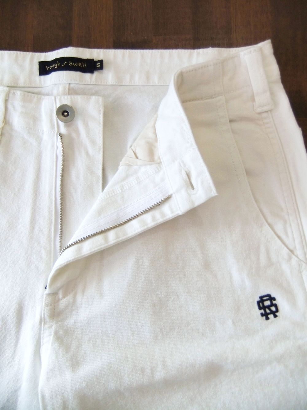 RODEO SHORTS (ホワイト)  ストレッチ カラーデニム ハーフパンツ   RSM-23057