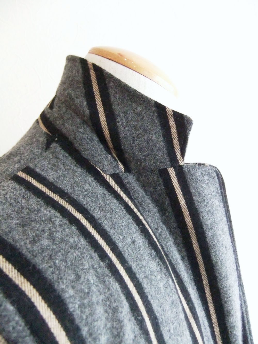 STRIPE 2B JACKET  ストライプシャツジャケット   AMAJ-C1291