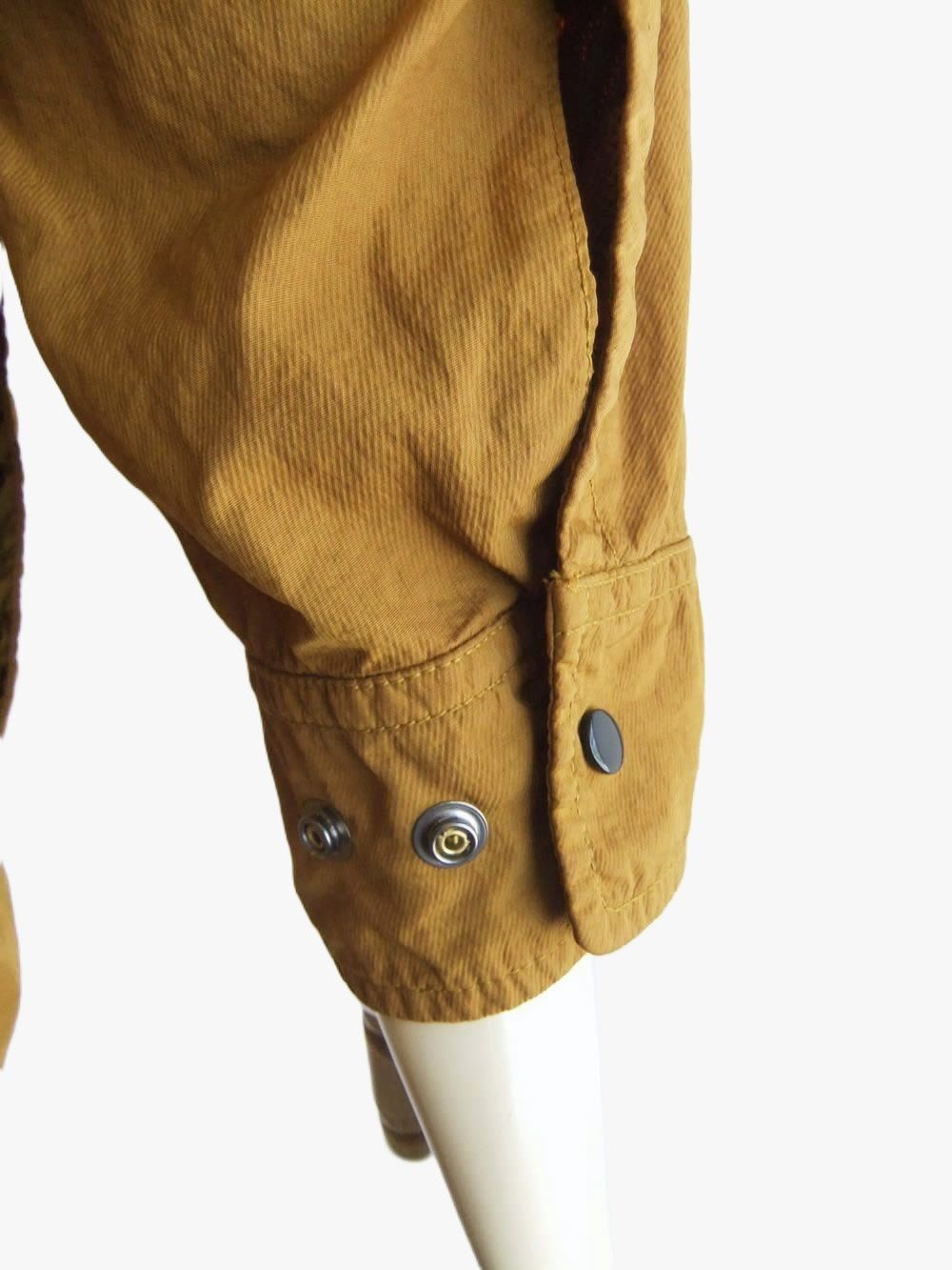 T-ST NYLON HOODED LENS OVERSHIRT  (キャメル) ジップアップ パーカー ブルゾン