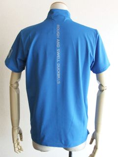 GYM MOCK  (ブルー)  モックネック 半袖ポロシャツ RSM-22036