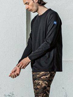 longsleave t-shirts    ロングスリーブ Tシャツ (ブラック)   T-008