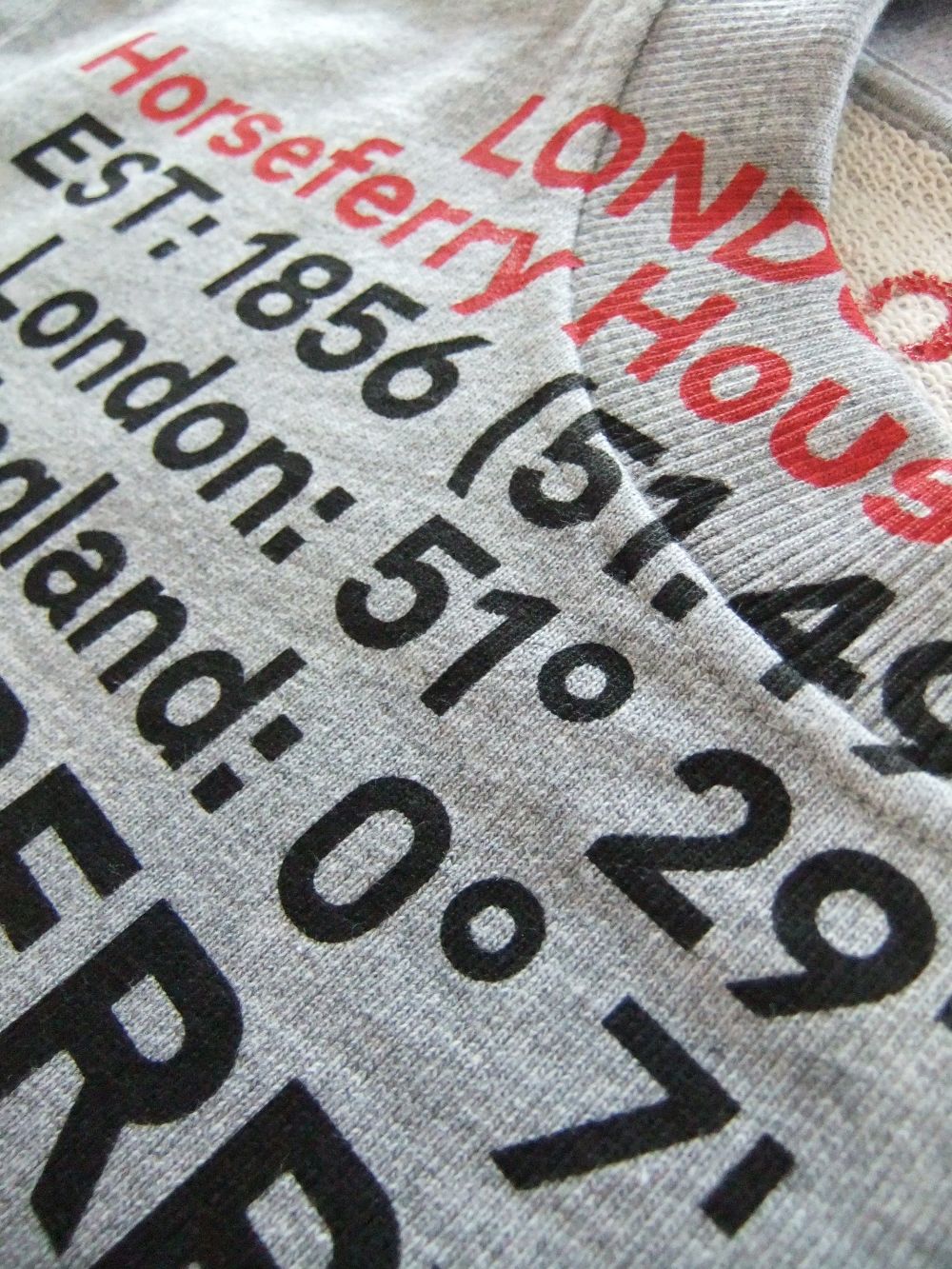 LOCATION PRINT COTTON SWEATSHIRTS  ロゴ プリント コットン トレーナー