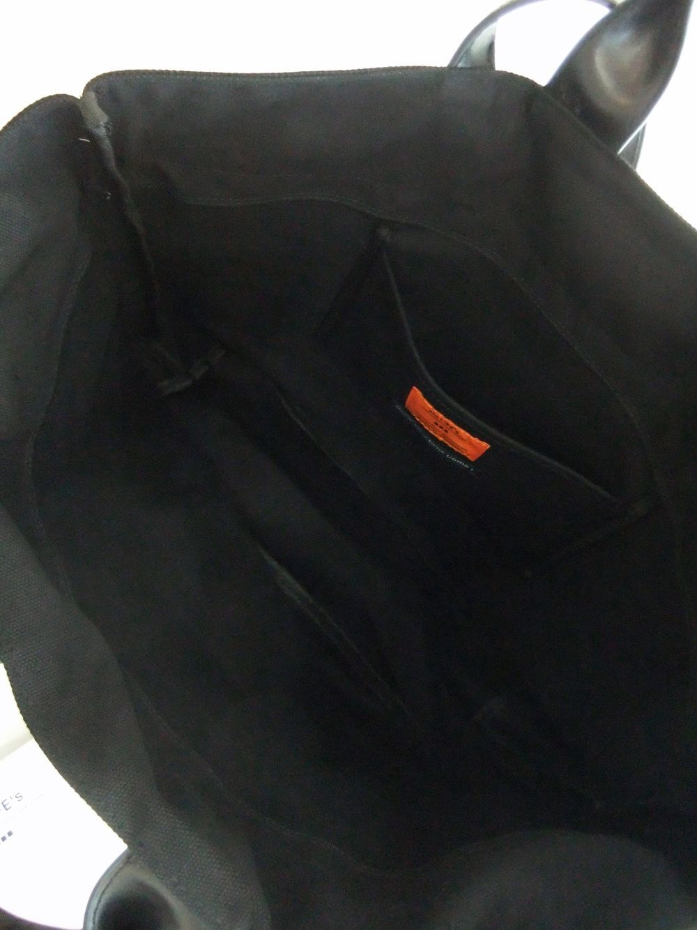 and LIFE's コットン キャンバス メッセージ ロゴプリント トートバッグ  (ブラック) AL21S103BG