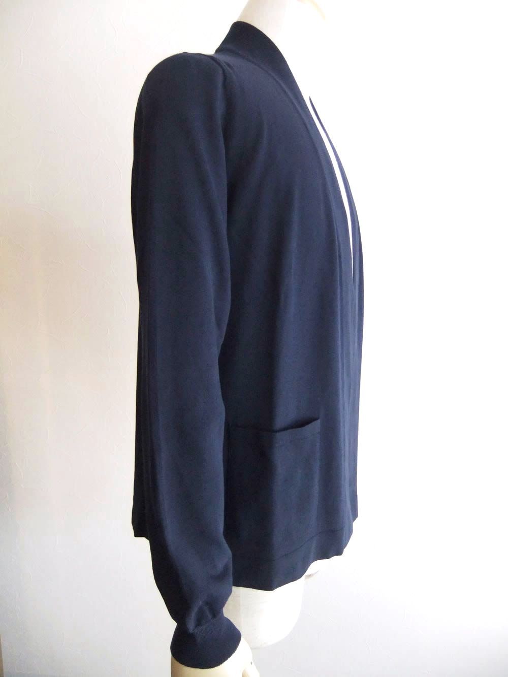 ボタンレスカーディガン  (ネイビー)