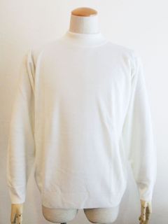 A4546  ( ホワイト )  24G  長袖モックネックニット