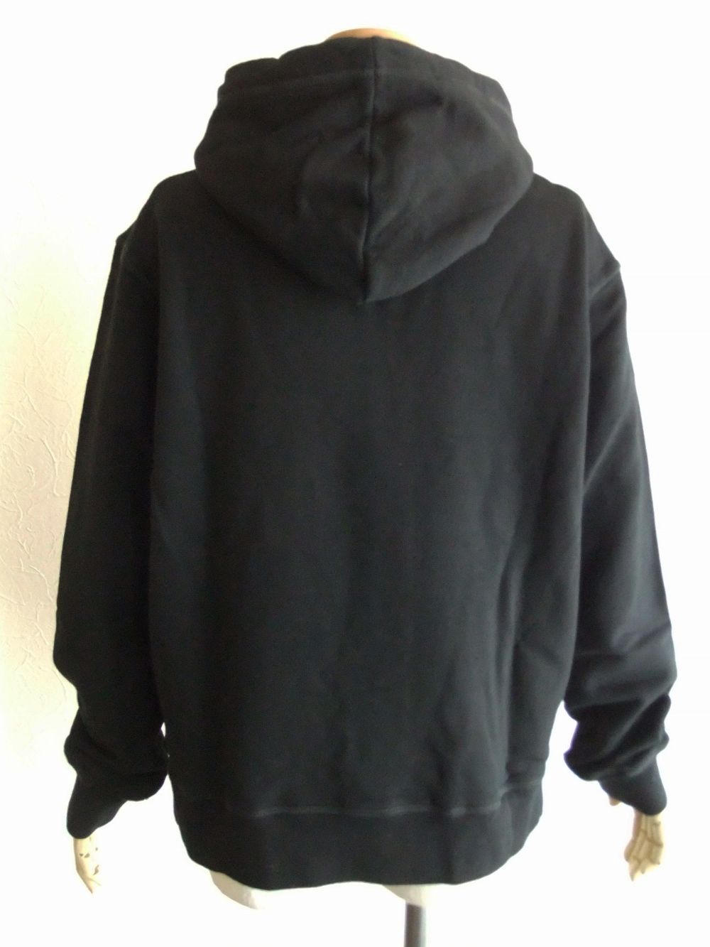 LADIES  ICON HOODED SWEATSHIRT  ロゴプリント スウェットパーカー  (ブラック)  S80GU0038
