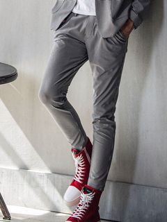 CHRIS EASY TUCK PANTS スラックス イージー タックパンツ (チドリ)