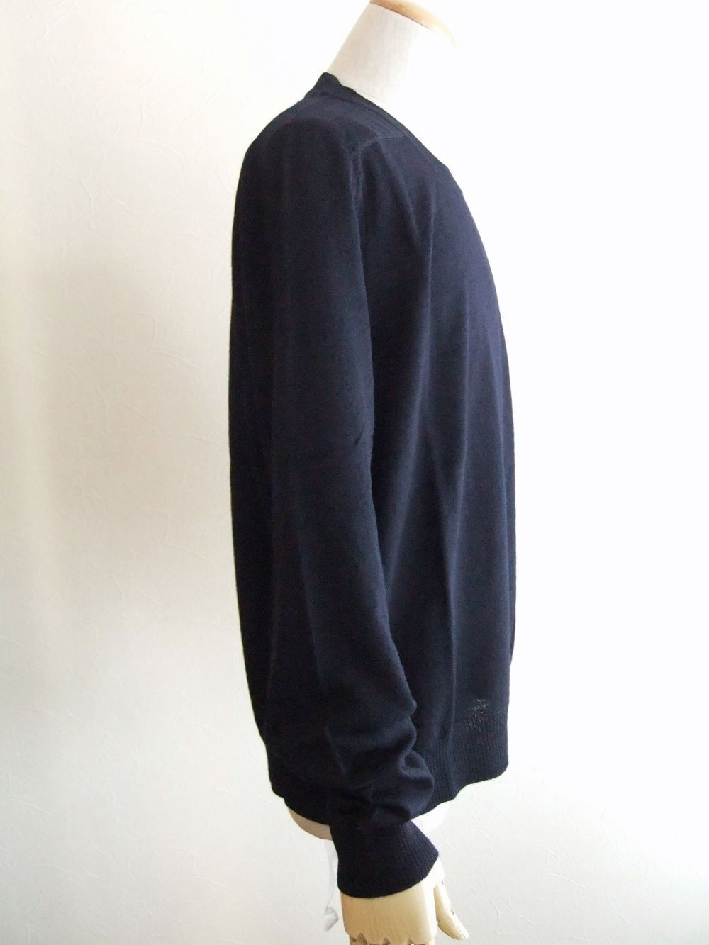 MAISON MARGIELA  レザー エルボーパッチ クルーネック セーター