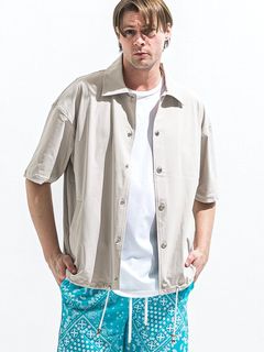 NYLON HALF COACH JACKET  ハーフスリーブ コーチ ジャケット