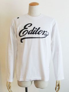 THE EDITOR  STAR ロゴ 長袖Tシャツ