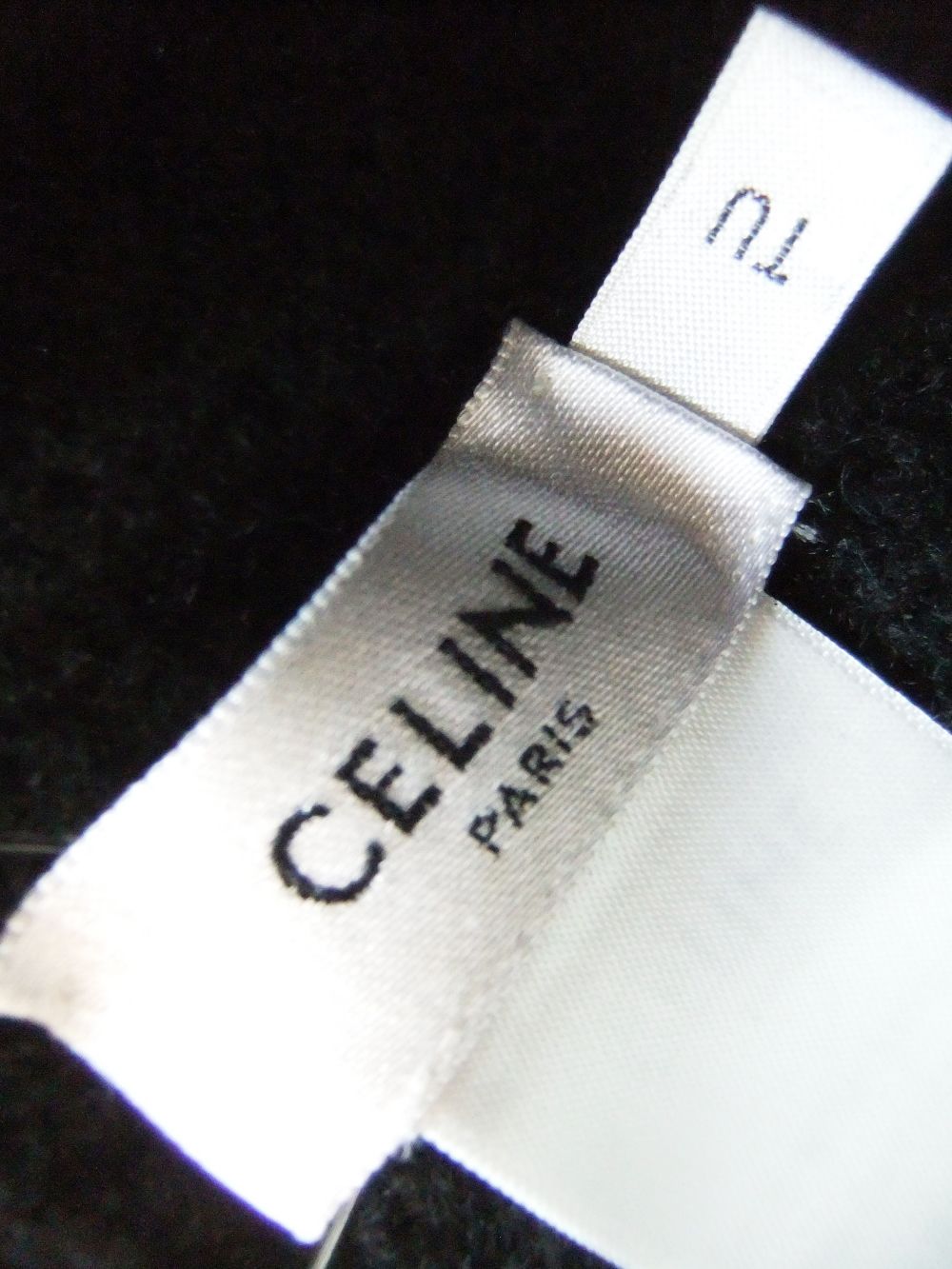CELINE  トリオンフ刺繡 カシミヤニットキャップ