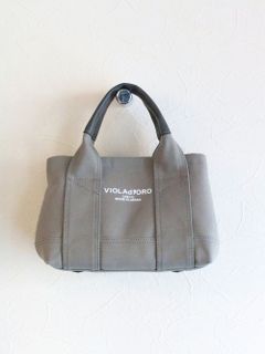 ロゴ入り キャンバス トートバッグ  (グレージュ)  BRUNO  V-1400C