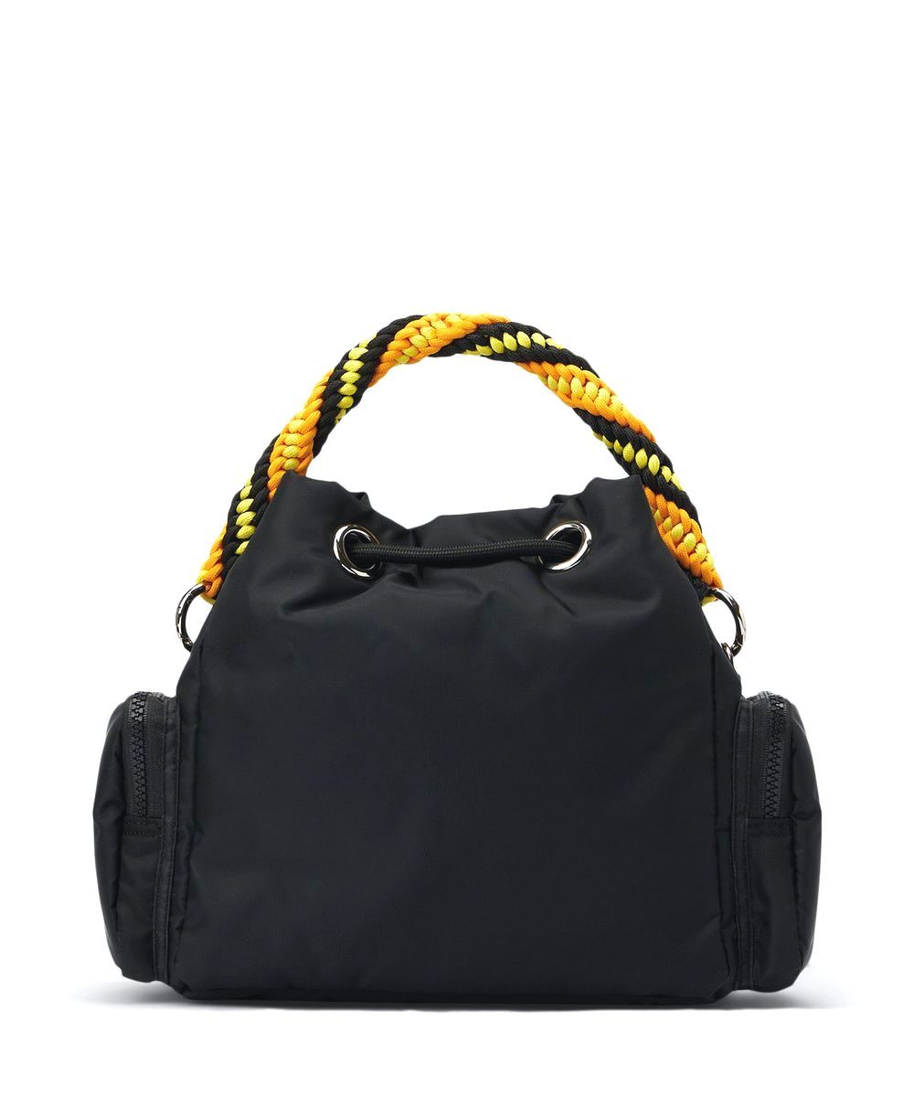 BORSA  ナイロン ロゴ刺繍 ミニ バックパック  (ブラック)  3141MDZ1