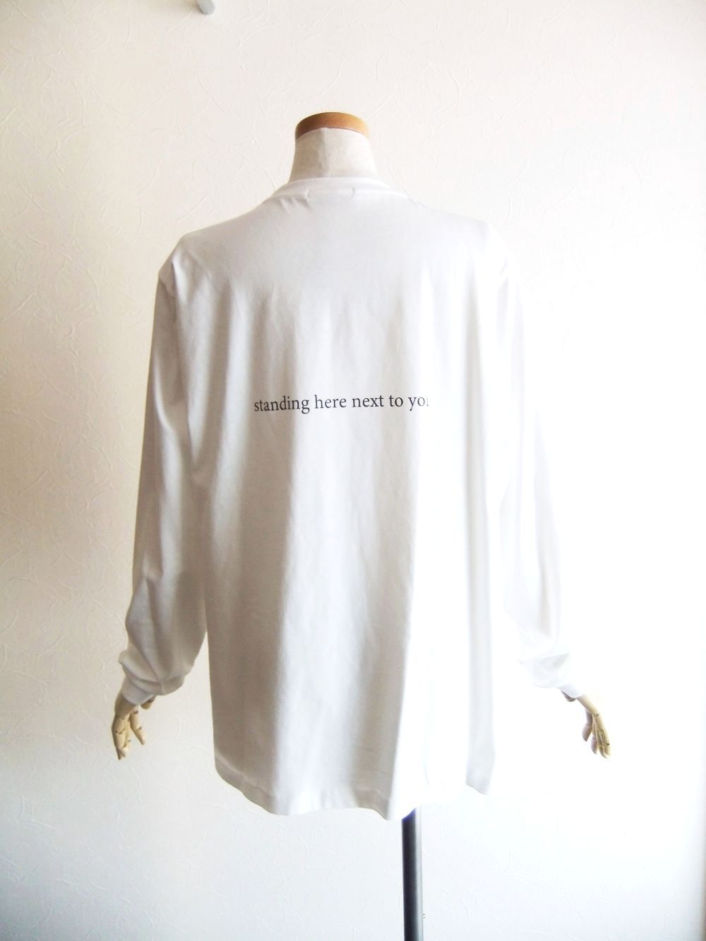 ドッグプリント  長袖 Tシャツ  (ホワイト)  526977