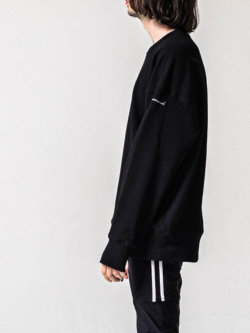 BLISTER TRAINER  (ブラック)   ブリスターニットトレーナー