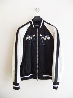CLASSIC BOMBER JACKET   D2 花刺繍スカジャン