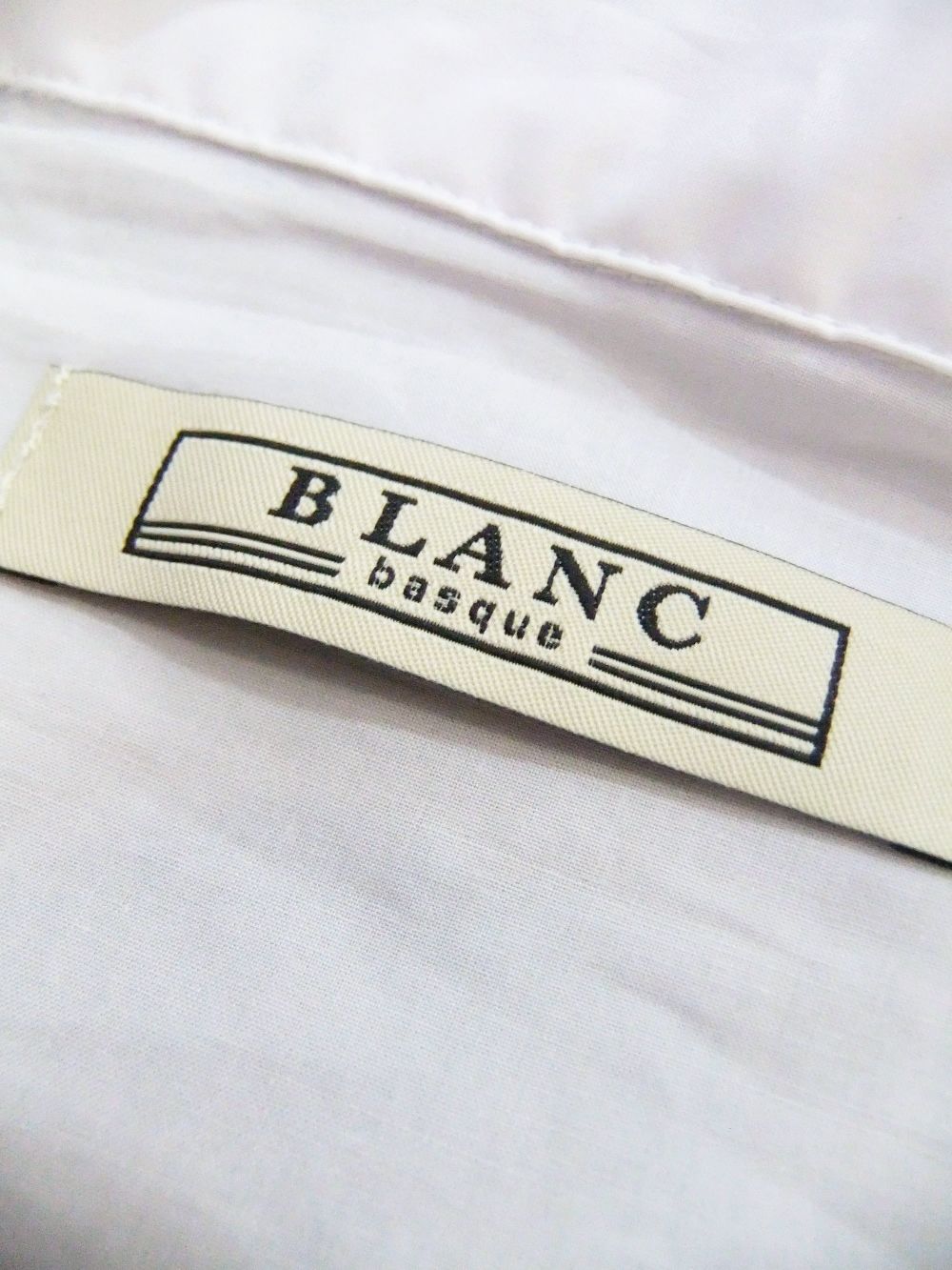 お買い得商品特集 - 販促エクスプレス BLANC basque - 高密度タイプライター 刺繍入り BIG長袖シャツ トップス