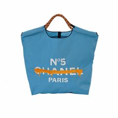 【MICALLE MICALLE Account】 HOMMAGE  NO5 TOTE BAG  (ブルー)  オマージュ トートバッグ   MAB106GDE