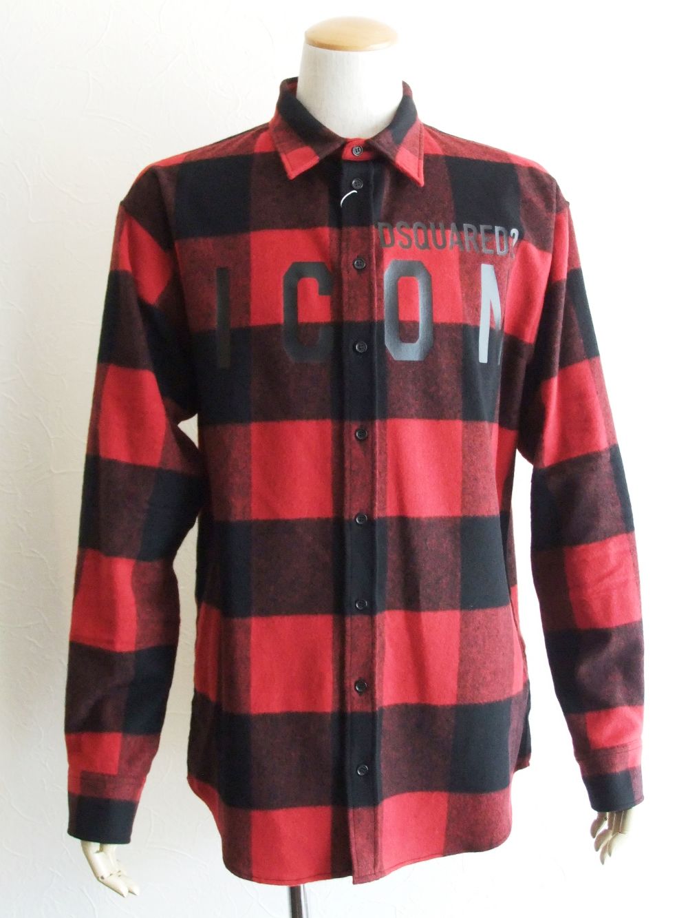 Dsquared2 - WOOL SHIRT バッファローチェック柄 ウールシャツ