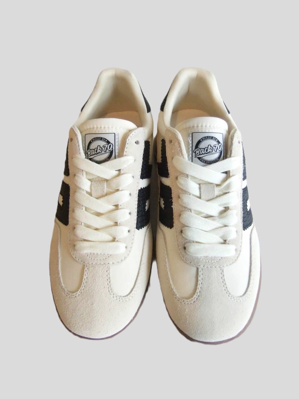 【BACK70】 FIRE BALL SPONGY NYLON BUTTER 70  （ホワイト） ファイヤーボール ナイロン スニーカー