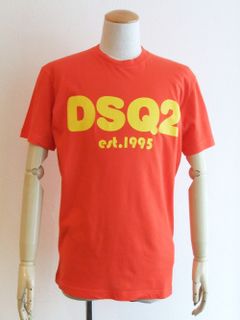 DSQ2 ロゴプリント T-SHIRT (レッド)  S74GD0838