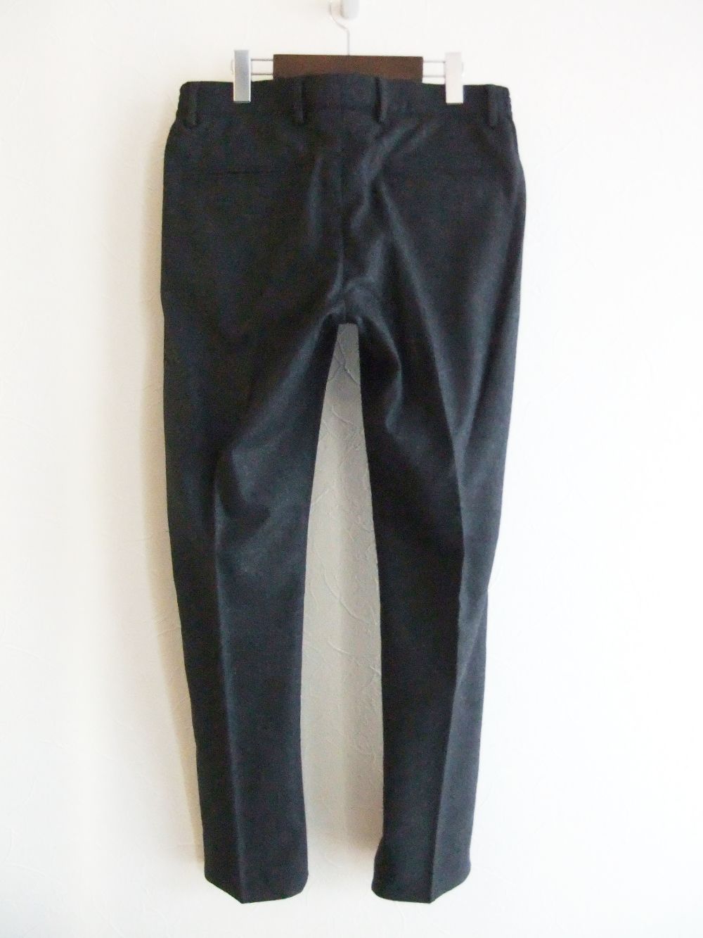 MASACCIO/M1   WASHABLE WOOL SOLID  (チャコール グレー) ウォッシャブル ウールフラノ ストレッチパンツ  A7072U