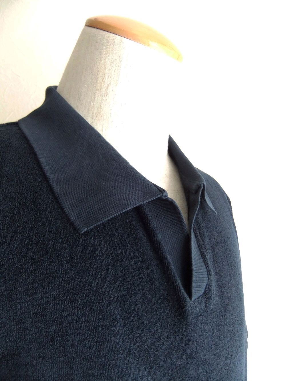 パイル S/S スキッパーポロ  (ネイビー)
