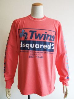 D2 Twins Long Sleeve T - Shirt  (レッド)  長袖Tシャツ   S74GD0869