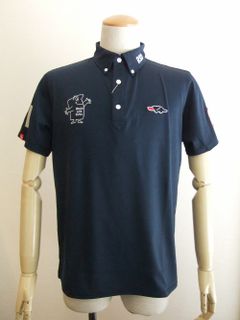 FAT BOY POLO  (ネイビー)   半袖ポロシャツ  RSM-21003