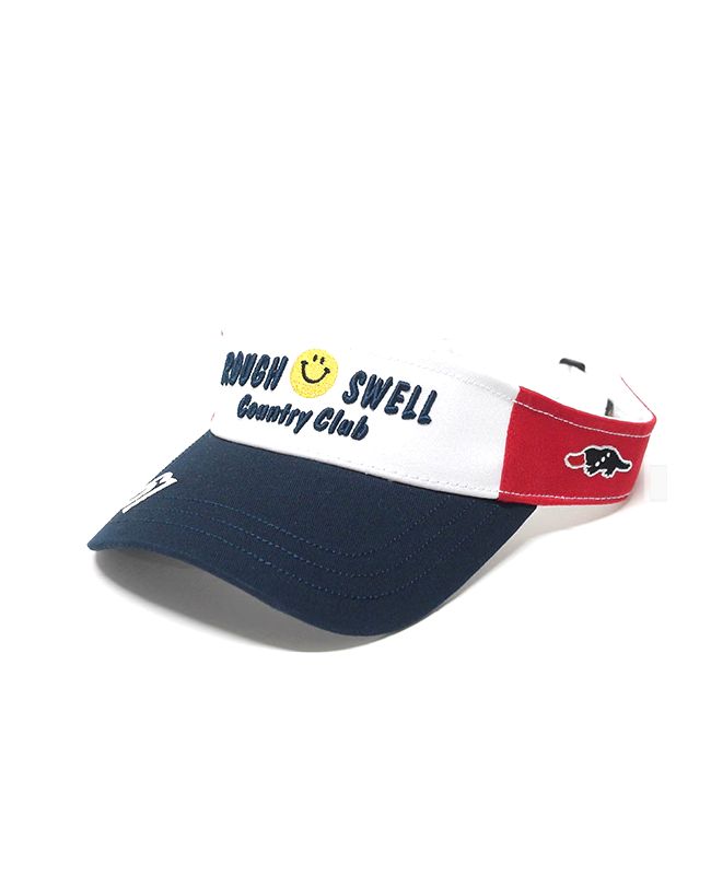 SMILE SUN VISOR  (レッド) ロゴ入りサンバイザー  RSA-25009