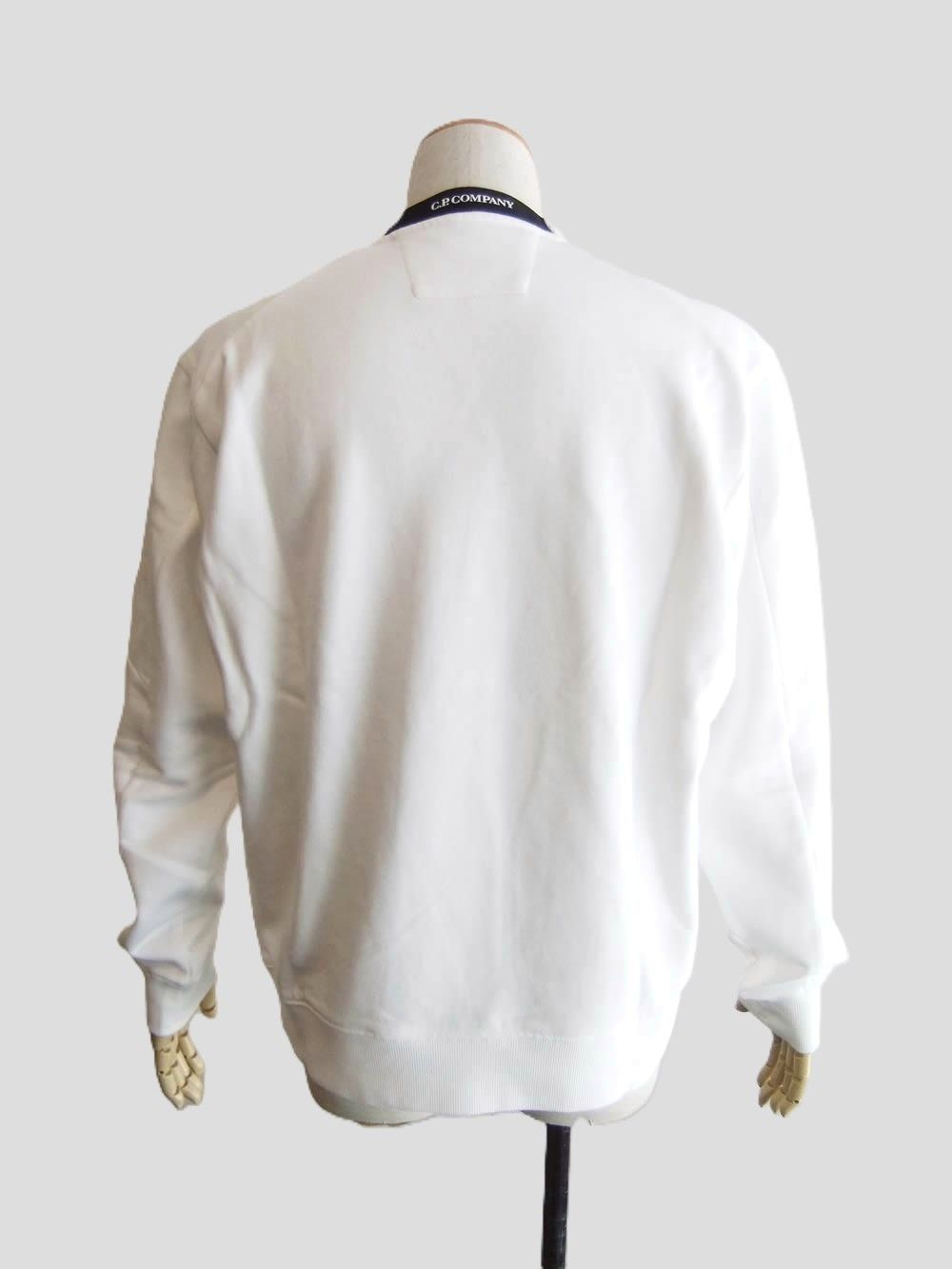 DIAGONAL RAISED FLEECE CREWNECK LENZ SWEATSHIRT  (ホワイト) クルーネック スウェットシャツ