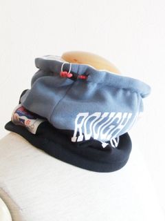 ANDY  NECK WARMER ( ブルーグレー×ネイビー )  フリース/スウェット ネックウォーマー