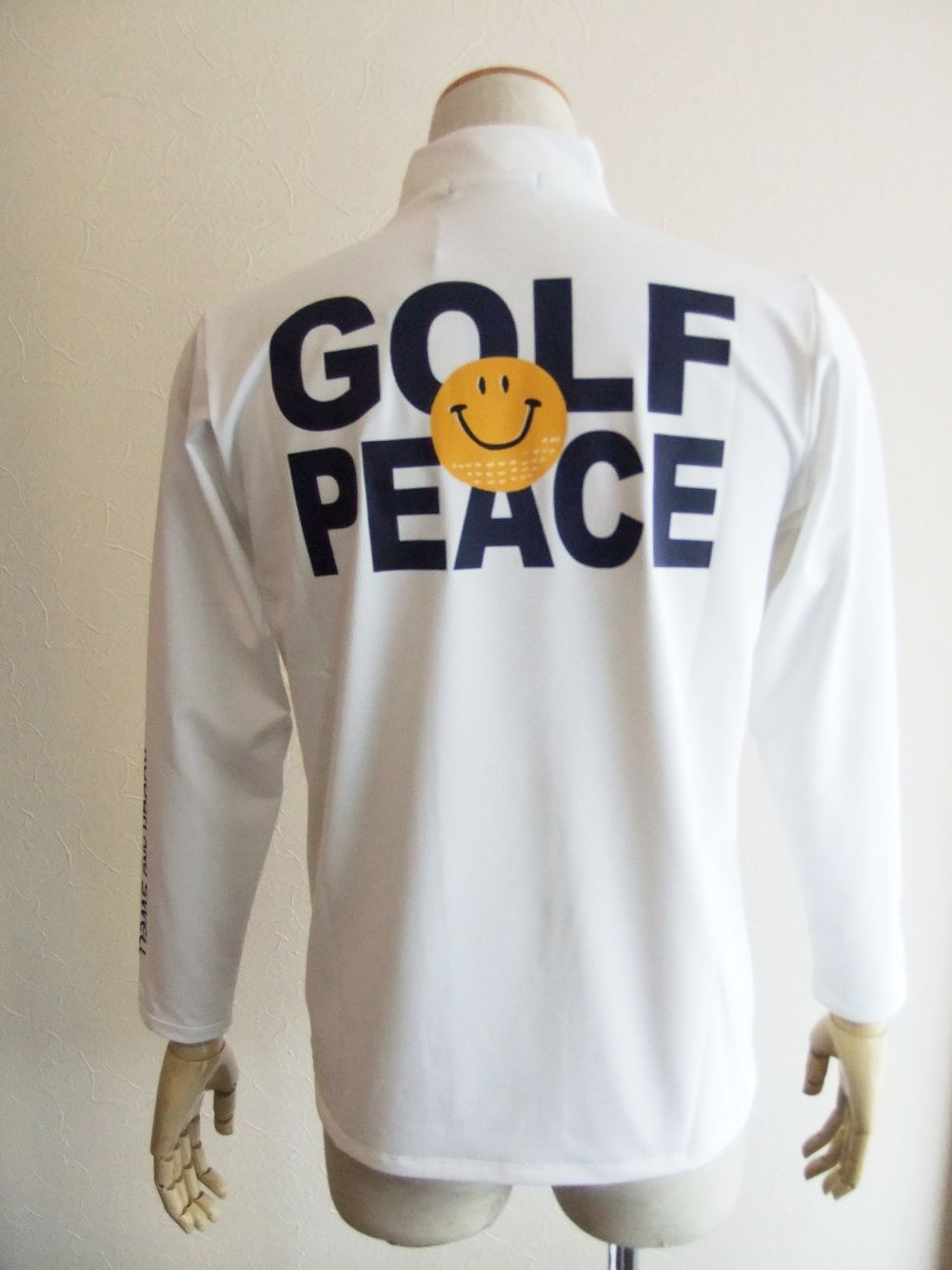 GOLF PEACE MOCK L.S  ( ホワイト )  モックネック 長袖ポロシャツ  RSM-21228